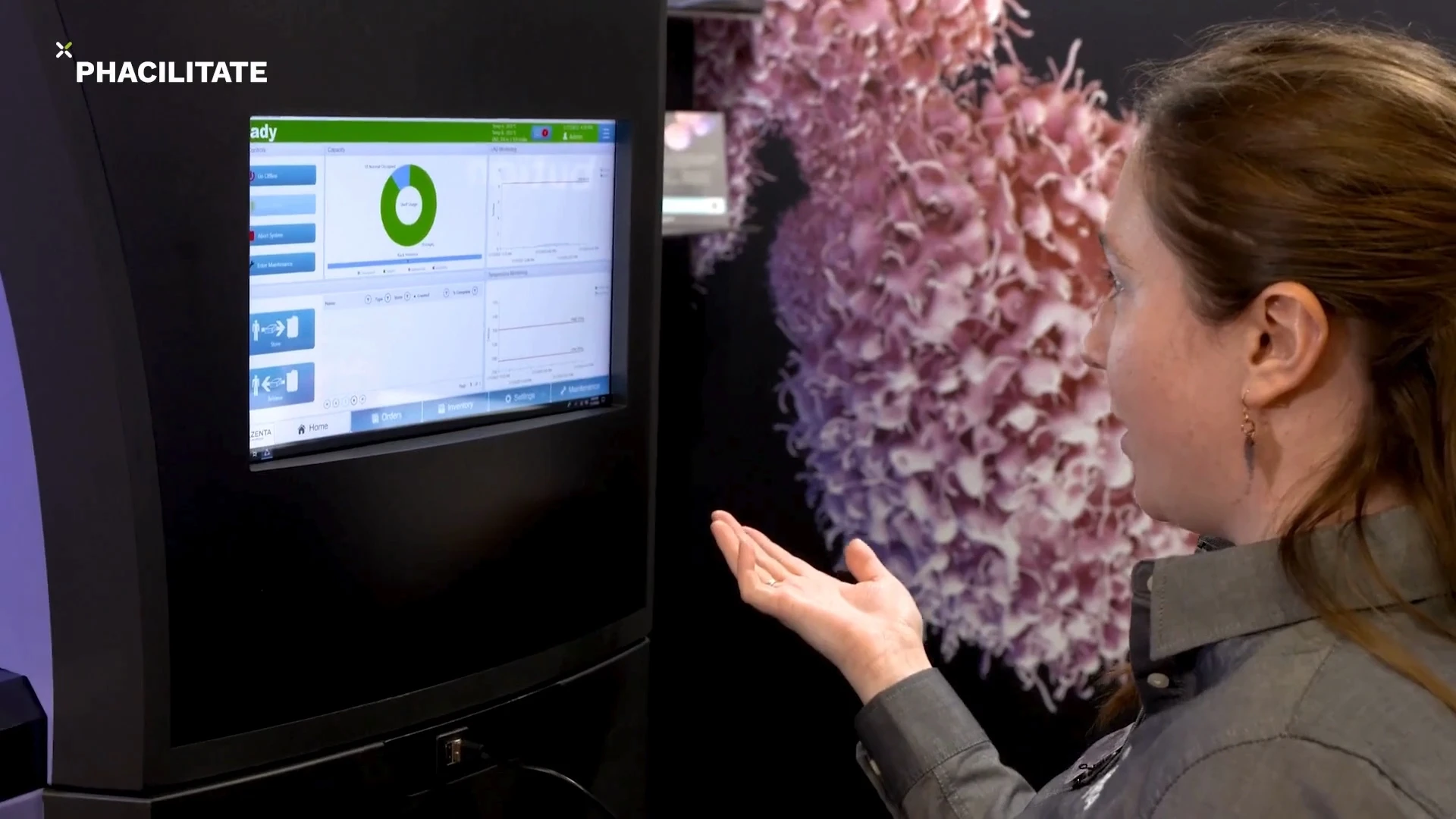 Erica Waller talking about CryoArc Pico at Phacilitate 2023