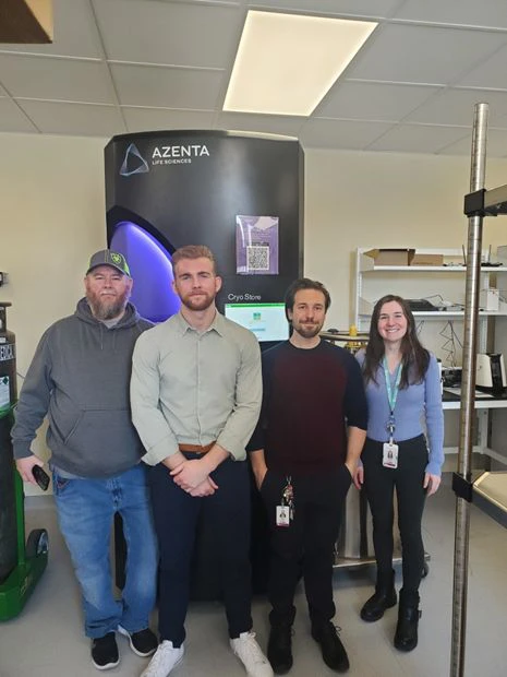 The ARMI | BioFabUSA CryoArc Pico installation team