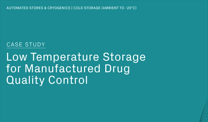 Low Temperature Storage for Manufactured Drug Quality Control