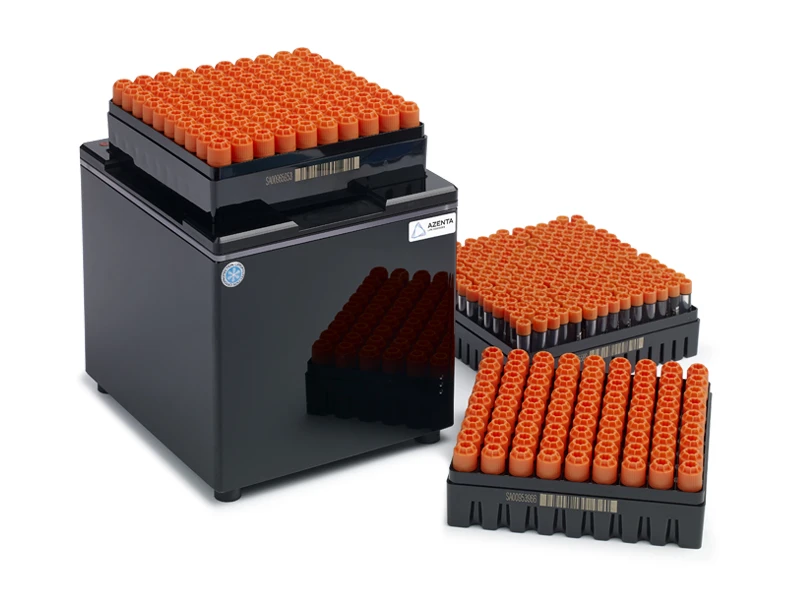 DP5-C-STD-80 | Ziath DP5 Cube Rack Reader | With 10x10 Tube Rack | 9x9 & 14x14 Tube Racks on the Side