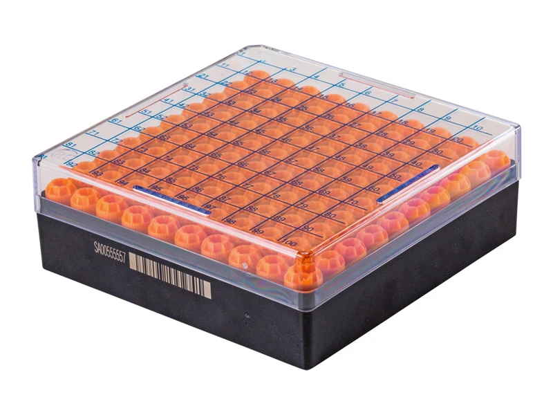 66-1800 | 10x10 Cryo Storage Rack | With Tubes & Lid