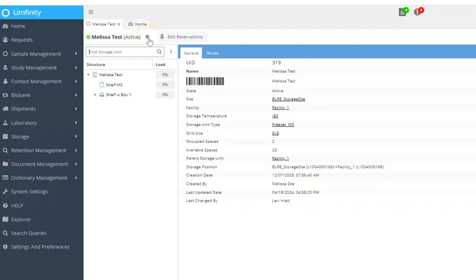 Limfinity® Biobanking LIMS: Intuitive User-Friendly Interface
