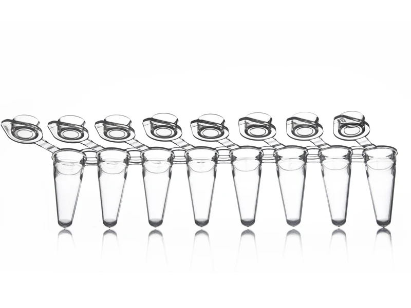 4ti-0793 | 8 Well PCR Tube Strip, With Attached Caps | Front