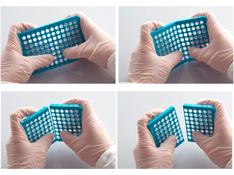4ti-1200/B | FrameStar Breakable Vertically PCR Plate, Low Profile | Breaking Detail
