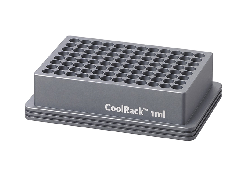 BCS-149 | CoolRack 96x1ml Thermoconductive Tube Rack for 96 x 1ml Barcoded Tubes