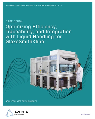 Optimizing Efficiency, Traceability, and Integration with Liquid Handling for GlaxoSmithKline