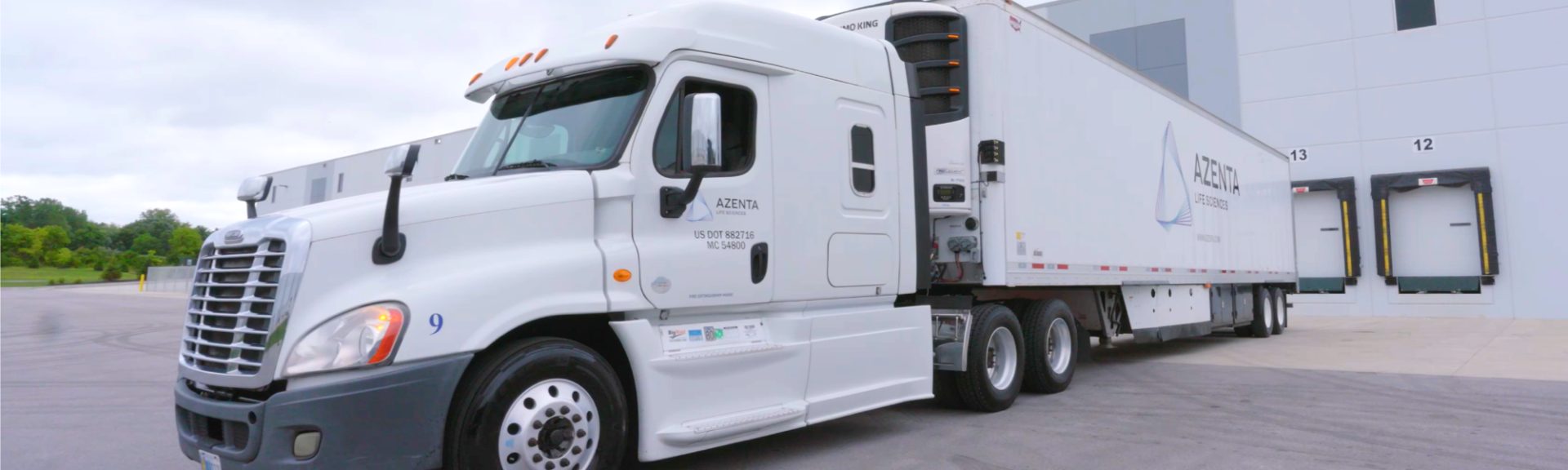 Azenta Life Sciences lab relocation & sample transportation truck
