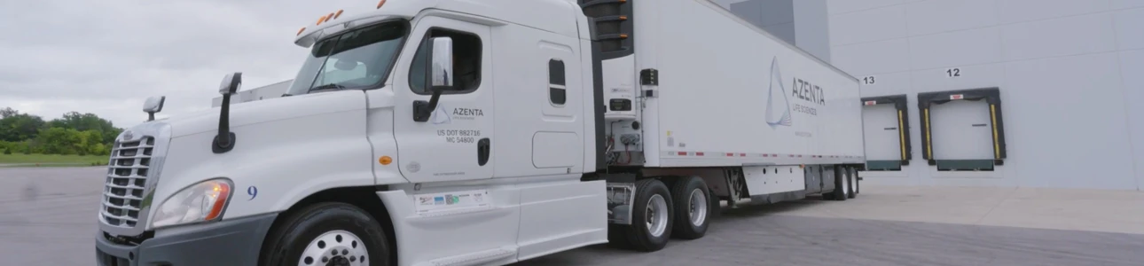 Azenta Life Sciences lab relocation & sample transportation truck