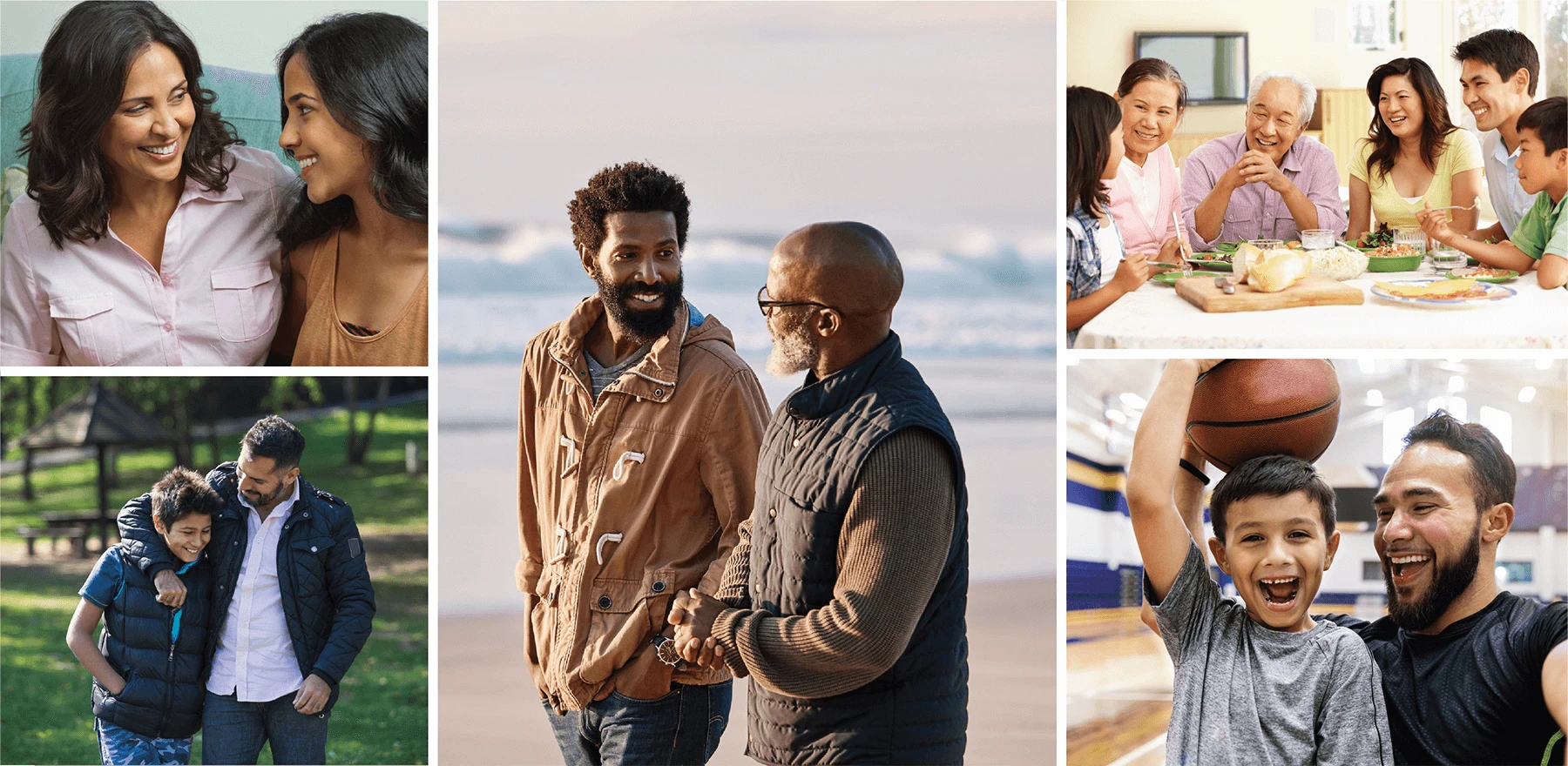 Collage of people enjoying life