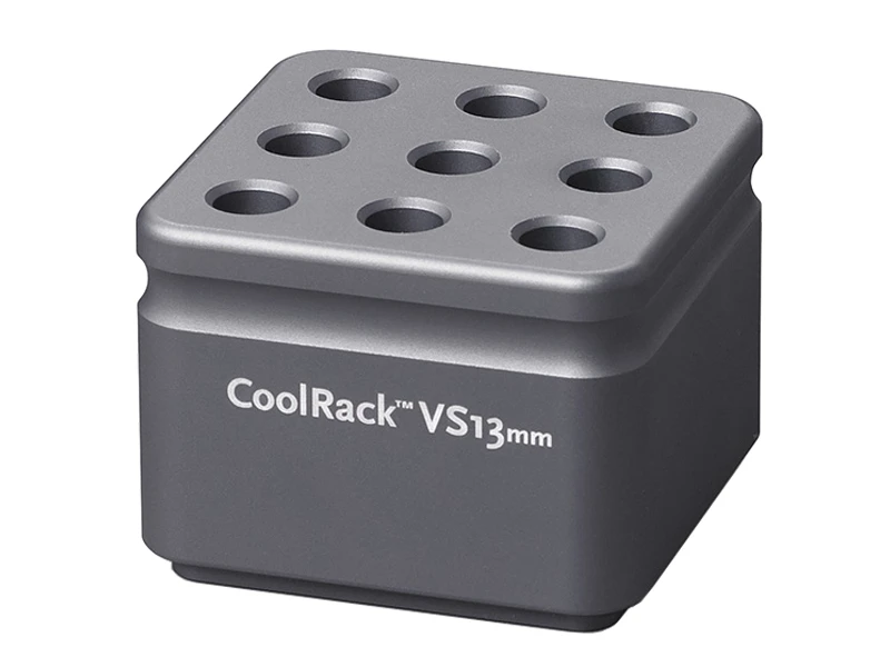 BCS-157 | CoolRack VS13 Thermoconductive Tube Rack for 9 13 x 75mm Blood Tubes